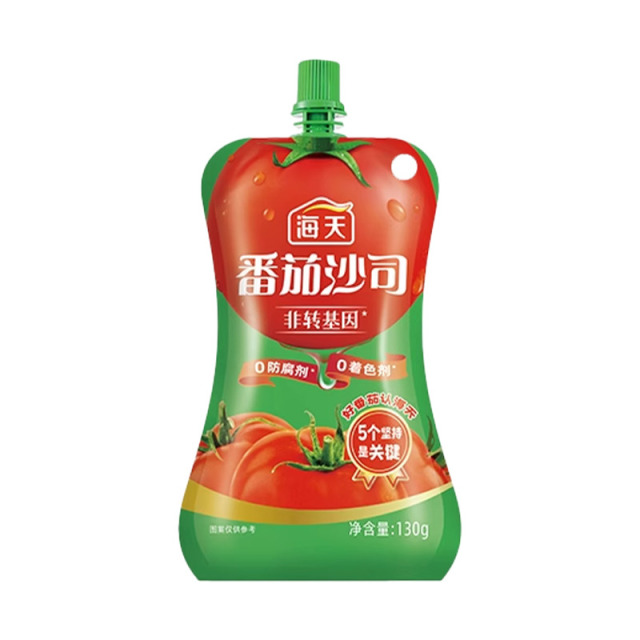 13505994.海天番茄沙司130g/305g袋装番茄酱 非转基因