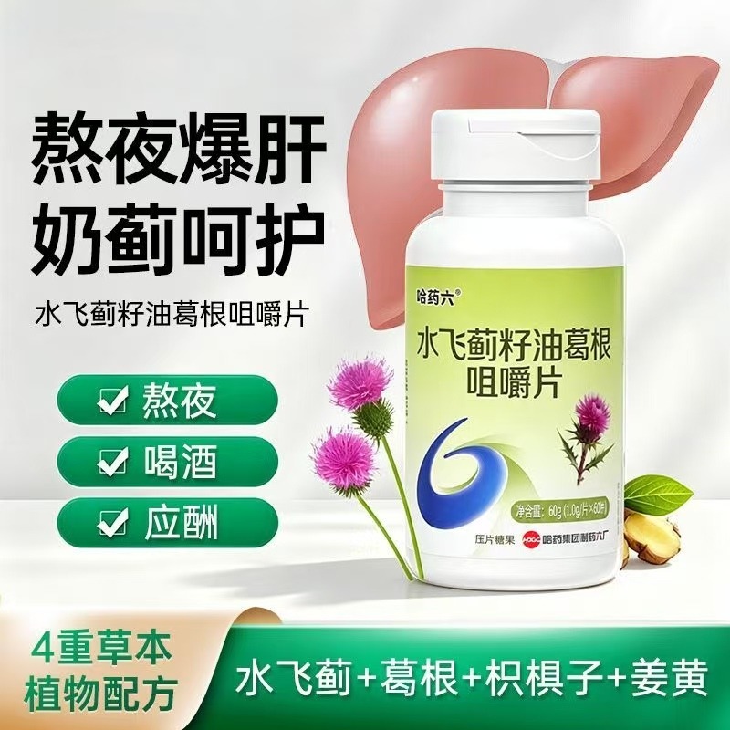 13859294.哈药水飞蓟籽油葛根咀嚼片（效期到27年7月）