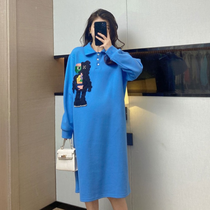 12999257.十月名裳 孕妇春秋卫衣裙时尚孕妇装连衣裙春季裙子女上衣