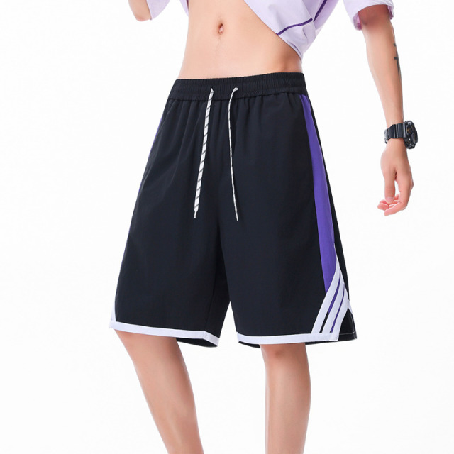 13394195.探扶客美式高街男士五分短裤夏季潮流阔腿裤青年宽松透气户外百搭休闲裤子