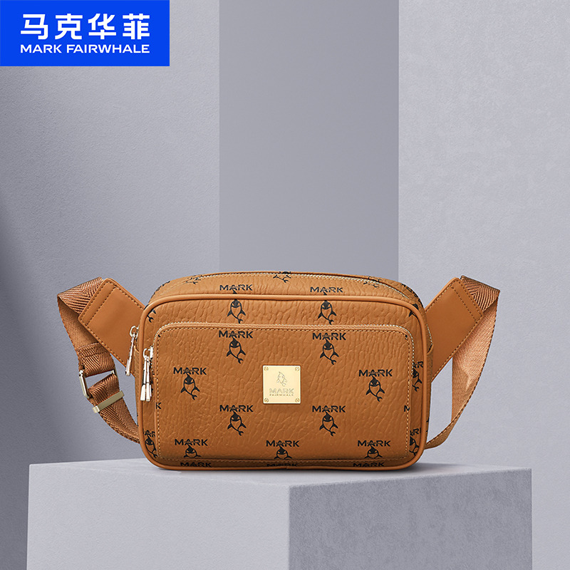 12033869.马克华菲斜挎包男女同款运动出行骑行小挎包小众设计感轻便单肩包街头休闲背包生日/情人节礼物