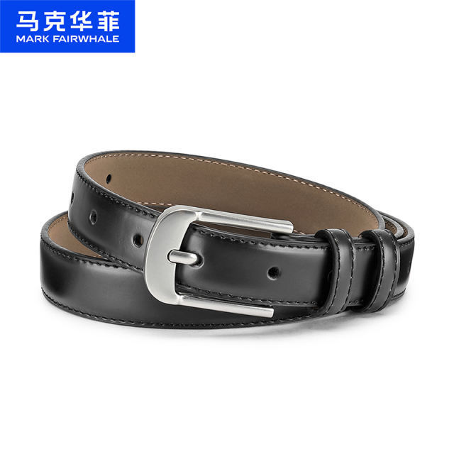 12491025.马克华菲 【牛二层皮】皮带女时尚休闲百搭针扣女腰带牛仔裤腰带女士皮带