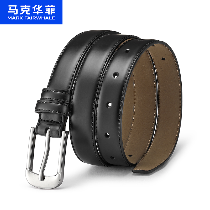 12491025.马克华菲 【牛二层皮】皮带女时尚休闲百搭针扣女腰带牛仔裤腰带女士皮带