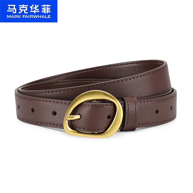 12493949.马克华菲 女士皮带休闲百搭针扣女腰带连衣裙时尚百搭腰带皮带节日礼物