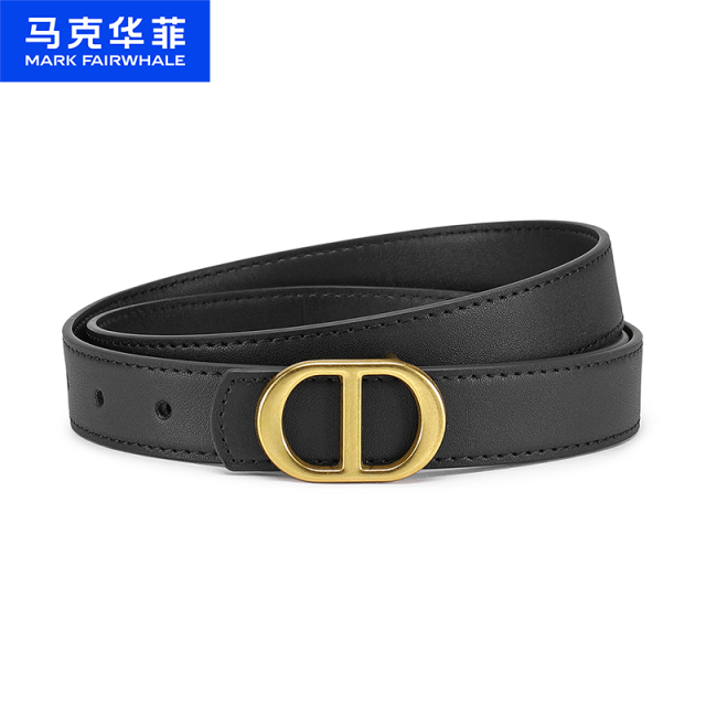 12516169.马克华菲 百搭时尚女士皮带板扣休闲连衣裙牛仔裤腰带装饰皮带礼物