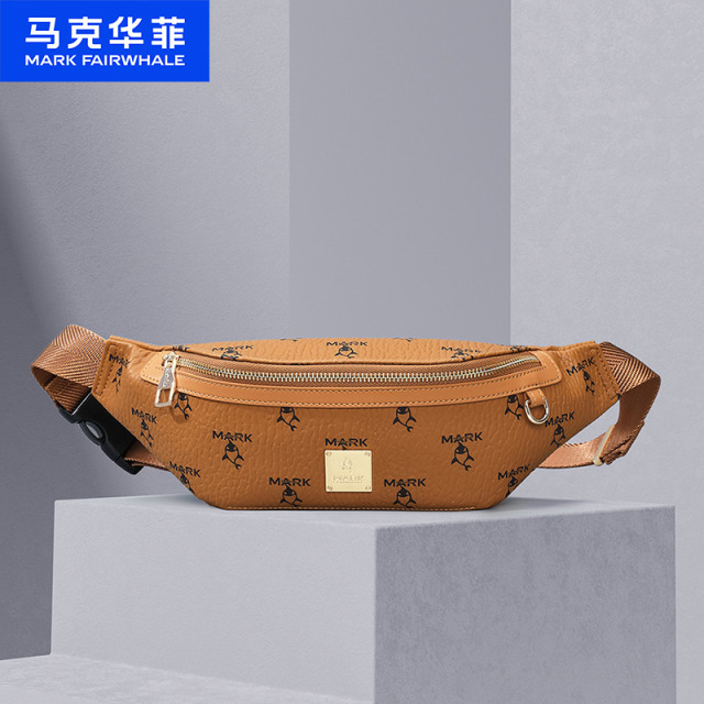 12529236.马克华菲 运动斜挎包单肩包时尚轻便运动包男女同款跑步健身包手机包