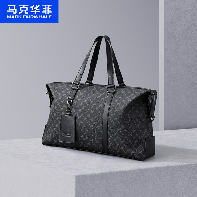 12529912.马克华菲 单肩斜挎包短途旅行轻便行李包袋出差大容量健身包男女手提包瑜伽包