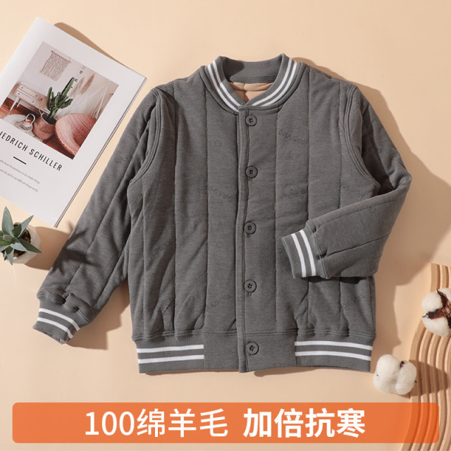 12007276.儿童保暖上衣棉袄内穿秋冬季棉服男女童校服神器内搭羊毛棉衣内胆