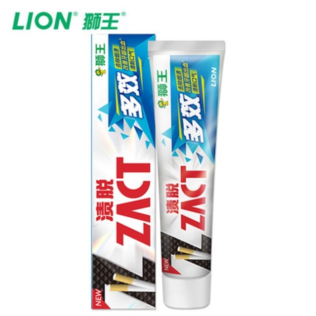 12201396.狮王 渍脱多效/超亮白牙膏90g150g固齿口气祛除烟渍清新去牙渍牙膏去黄牙垢【ZF】
