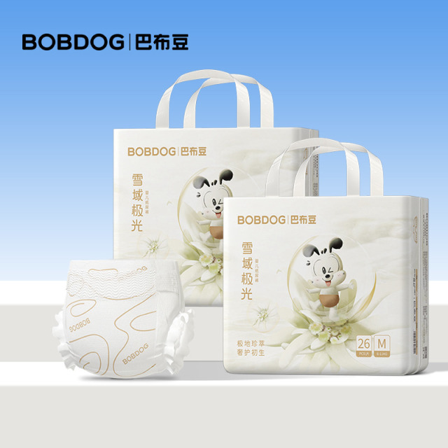 12447575.巴布豆雪域极光奢护初生肌纸尿裤2包装
