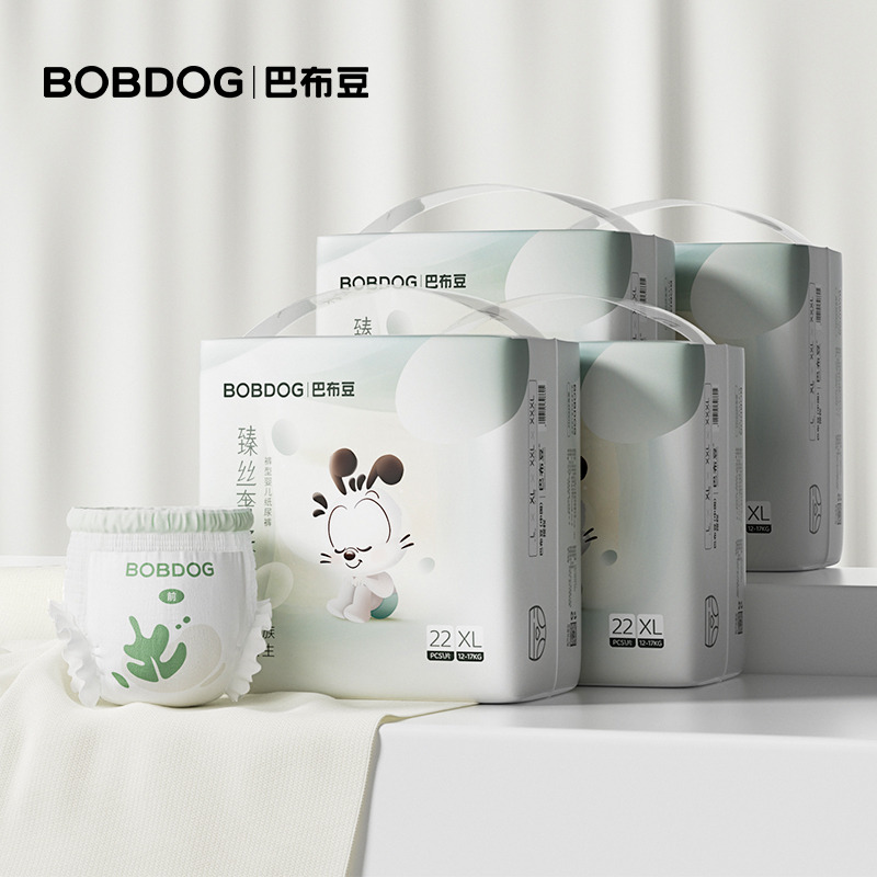 12961150.巴布豆臻丝奢柔蚕丝蛋白拉拉裤 4包装