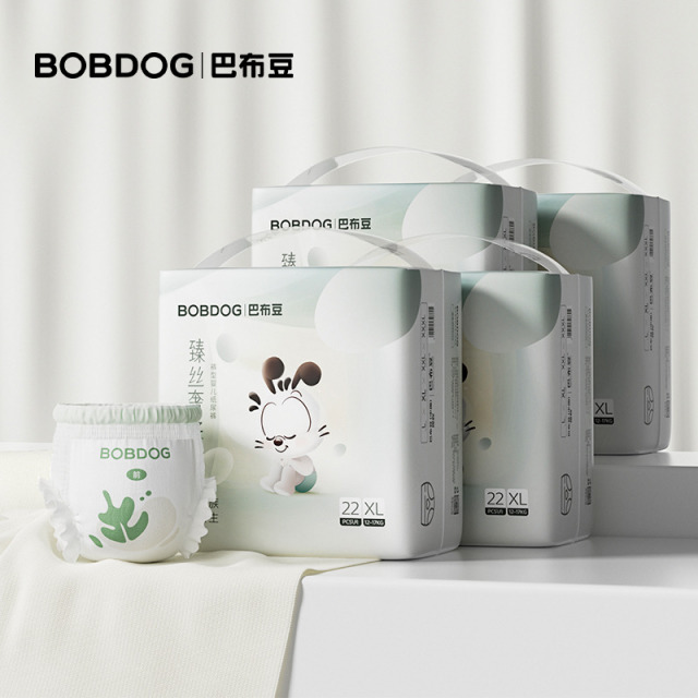 12961150.巴布豆臻丝奢柔蚕丝蛋白拉拉裤 4包装