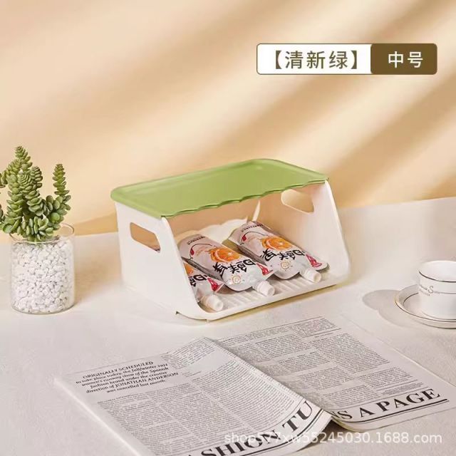 12322624.【马卡龙色系】桌面咖啡茶包收纳盒餐桌零食置物架家用桌面杯架多层办公室整理盒