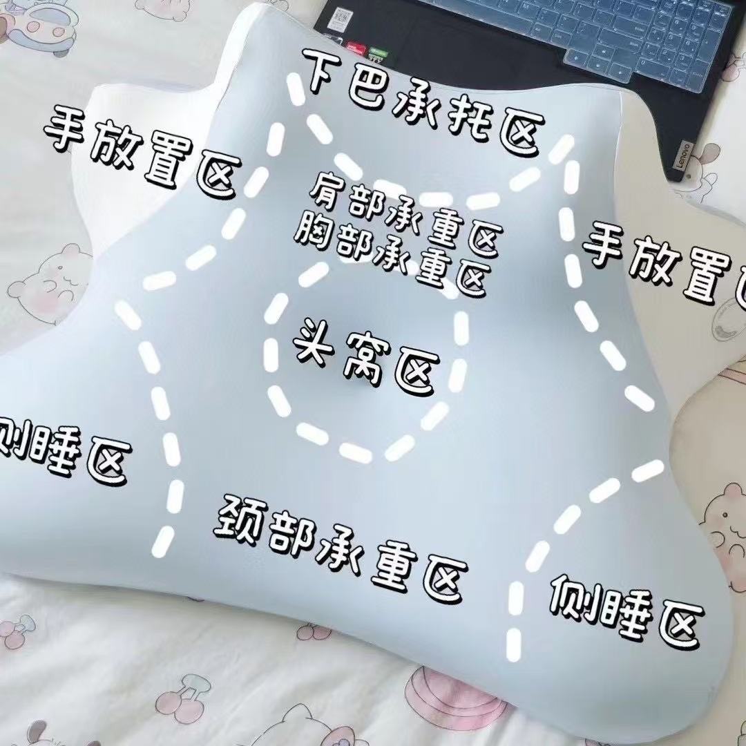 12405419.【超级爆款】慢回弹记忆棉趴睡枕可拆洗枕套多功能护颈倚靠躺玩手机枕爆款