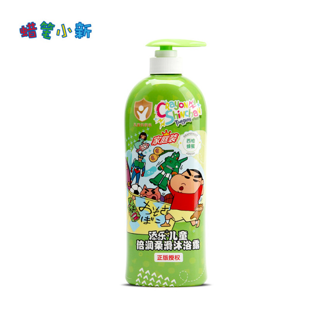 13484957.【品牌直发】蜡笔小新儿童倍润柔滑沐浴露1kg儿童专用洗护用品温和沐浴露