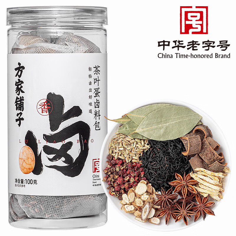 12688479.方家铺子中华老字号 卤料包 调料调味品料包卤肉包 茶叶蛋卤料包100g/瓶装