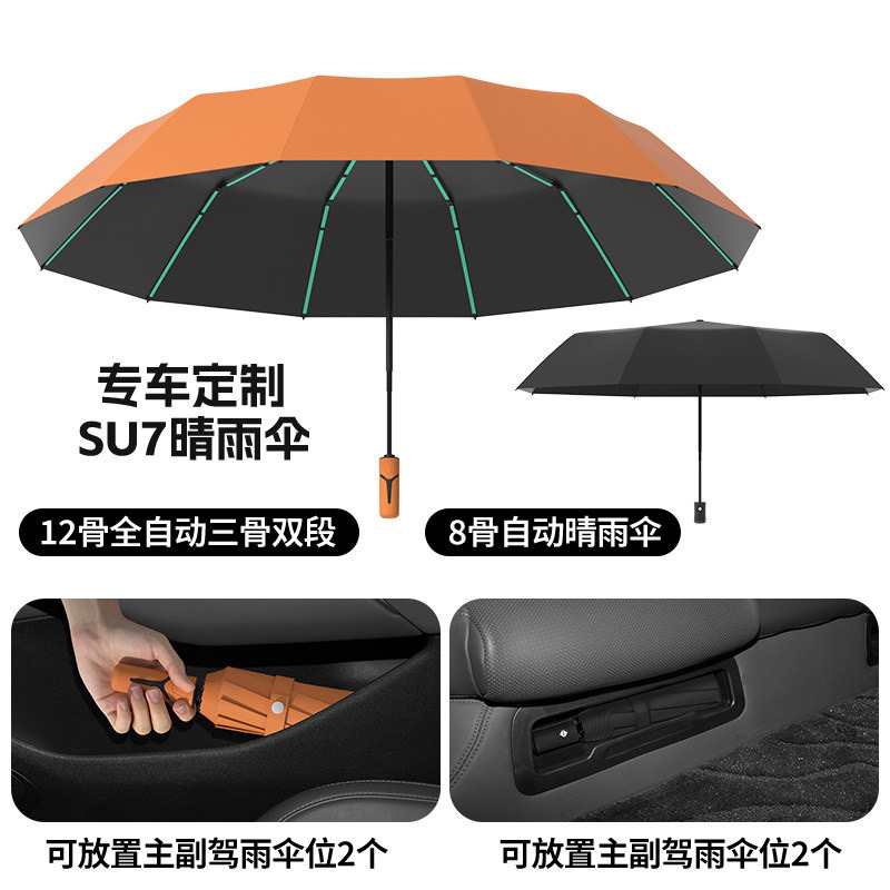 13672479.全自动雨伞大号晴雨两用折叠加厚加大反向伞遮阳防晒伞