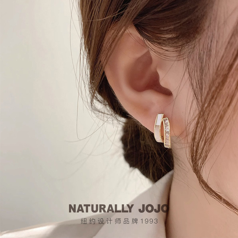 10976736.NATURALLY JOJO S925银针高级感轻奢滴油耳钉