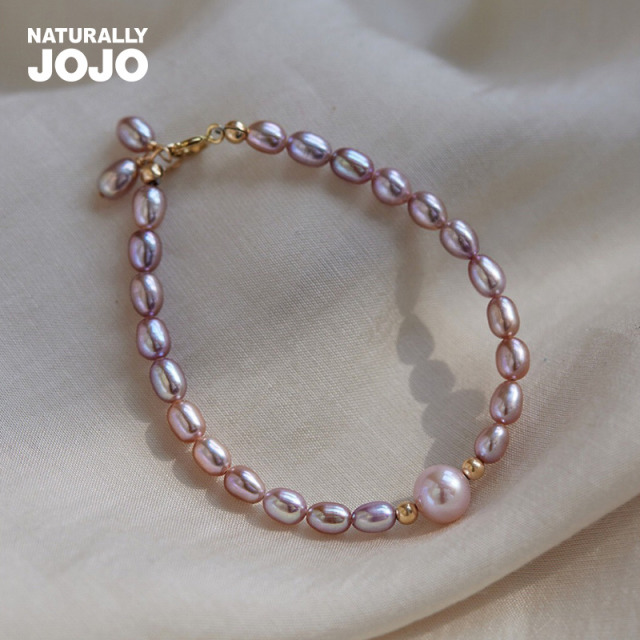 10976990.NATURALLY JOJO 轻奢温柔紫淡水珍珠手链