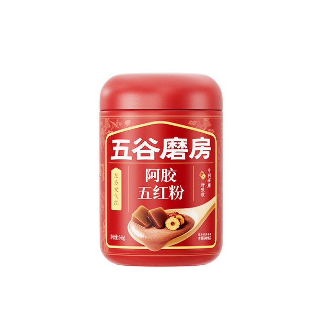 12790016.五谷磨房阿胶五红粉五红汤早晚代餐粉红枣枸杞女性营养红养粉冲饮