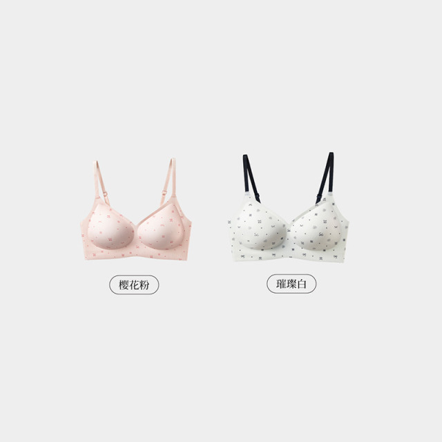 13658188.派邦奴温柔少女感高弹小胸聚拢甜美女士文胸内衣ax