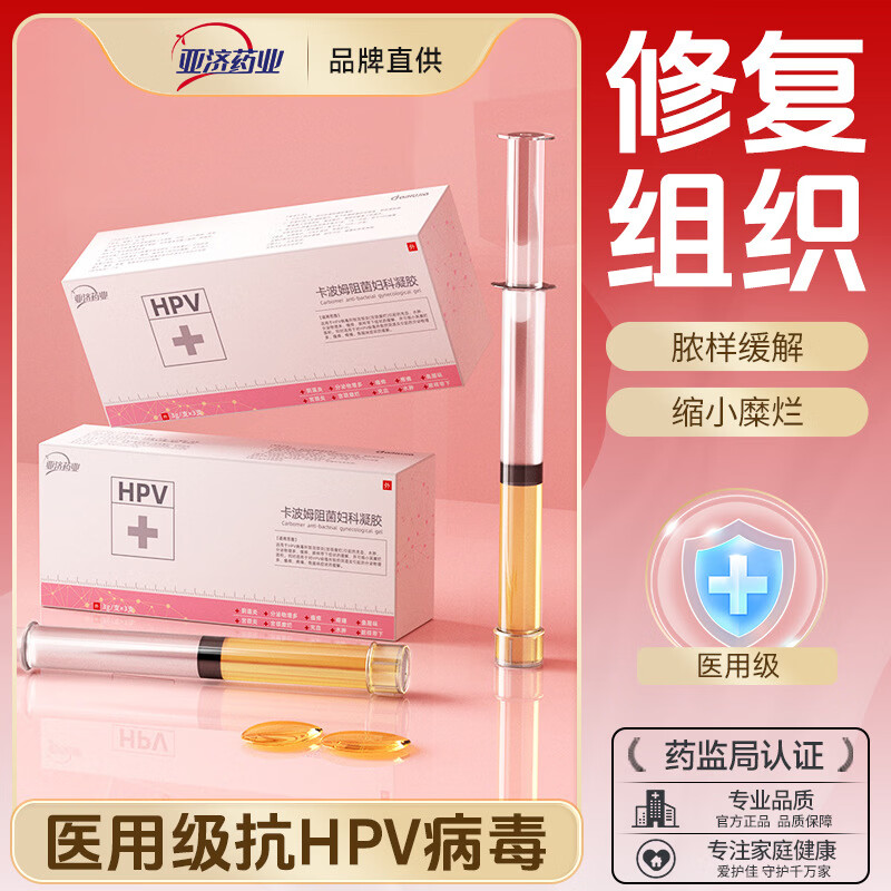 13453036.HPV卡波姆阻菌妇科凝胶道炎宫颈糜烂充血水肿增多瘙痒
