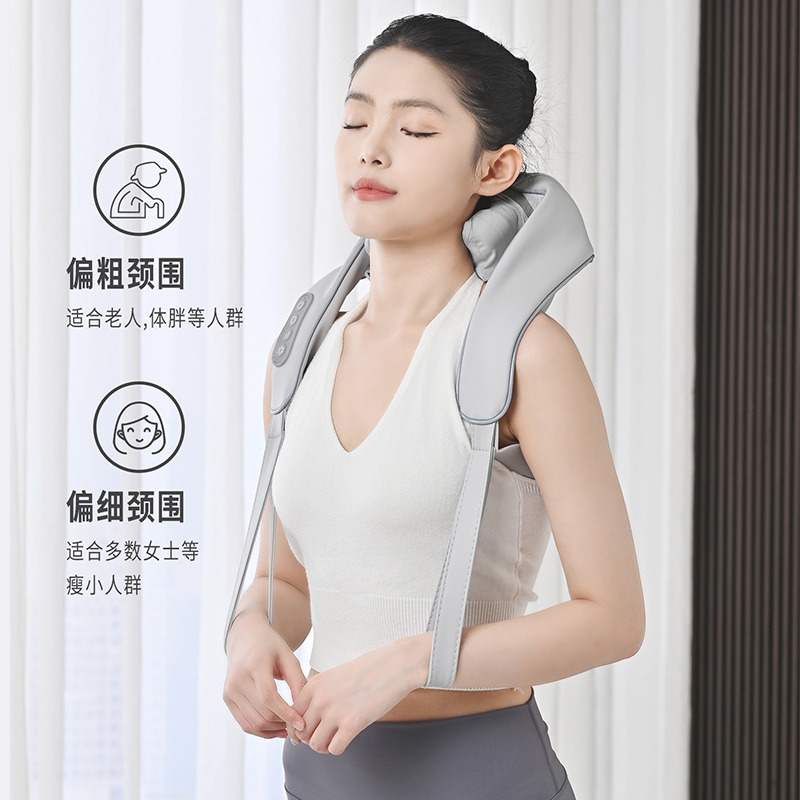 11763228.奥克斯颈椎按摩器腰部背部肩膀劲椎脖子揉捏斜方肌专用神器按摩仪