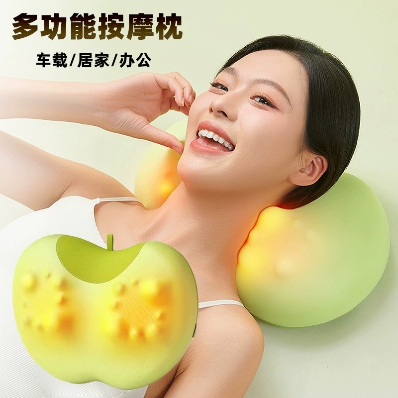 12346457.奥克斯颈椎按摩器仪正品颈部腰部背部肩颈脖子多功能揉捏枕家用神器