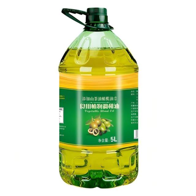 13633656.橄榄油5升大桶家用炒菜烹饪食用油2.7升初榨橄榄调和油零添加营养均衡