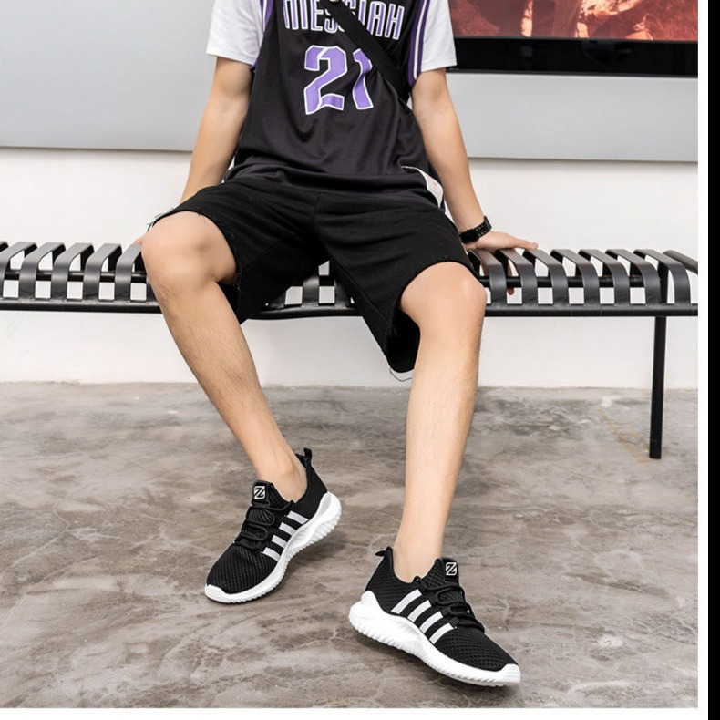 11201068.透气运动跑步鞋男士小白鞋时尚休闲鞋子男鞋