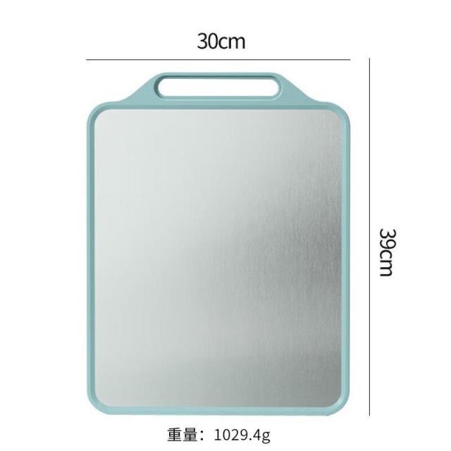 12291113.双面菜板不锈钢防霉案板家用厨房切菜防滑砧板多功能加厚耐用菜板