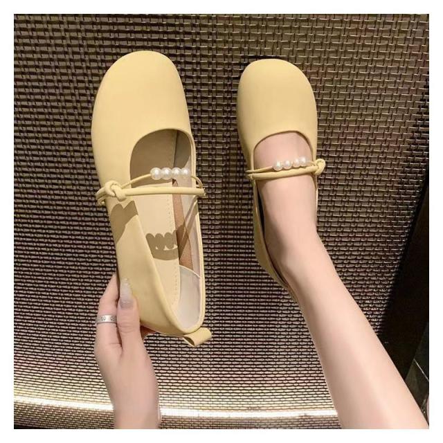 12576302.温柔鞋平底单鞋女秋季玛丽珍鞋子配裙子软底鞋女式单鞋