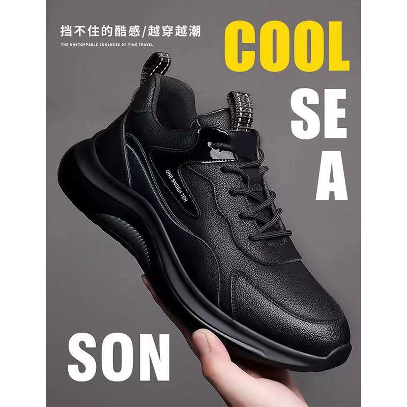 12576294.春秋加厚男士休闲鞋厚底跑步休闲时尚男鞋百搭加绒