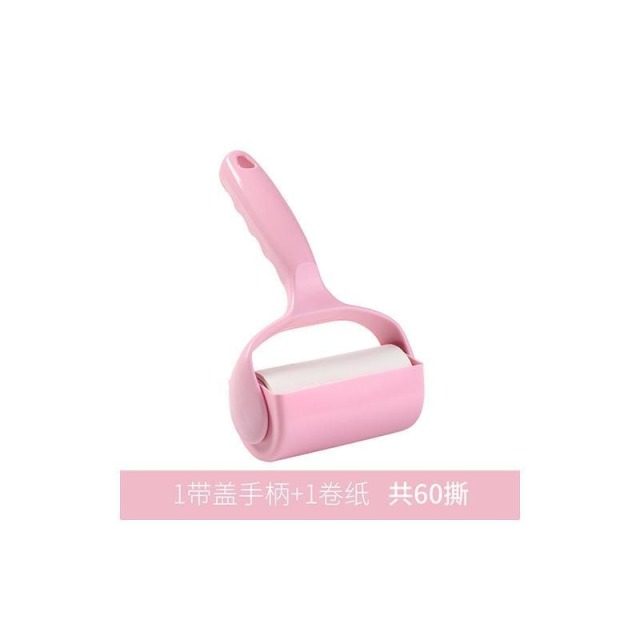 12590229.【5件装】家居衣服粘毛器手撕粘尘纸滚筒除毛器除尘刷粘毛滚宠物毛发黏毛器