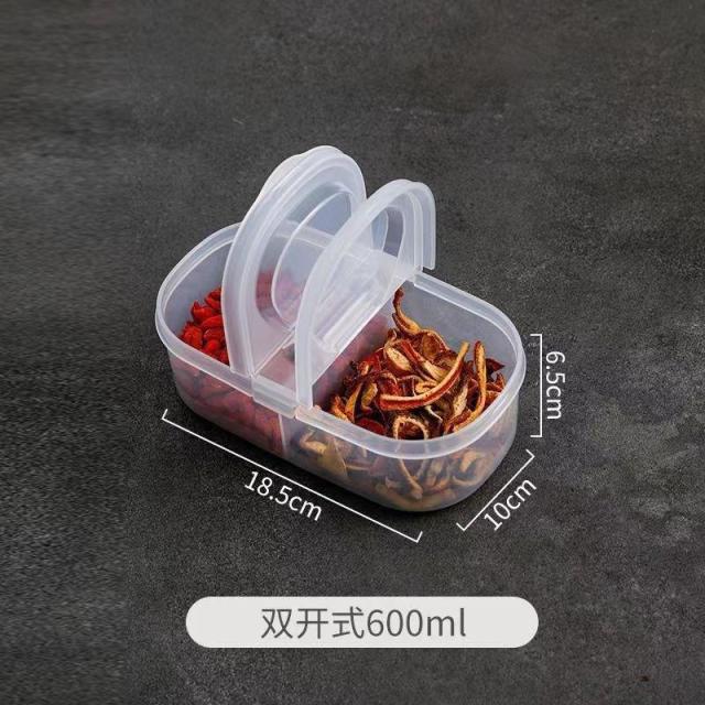12590067.【5件装】学校便携保鲜盒上班族饭盒便当盒水果盒冰箱专用收纳盒