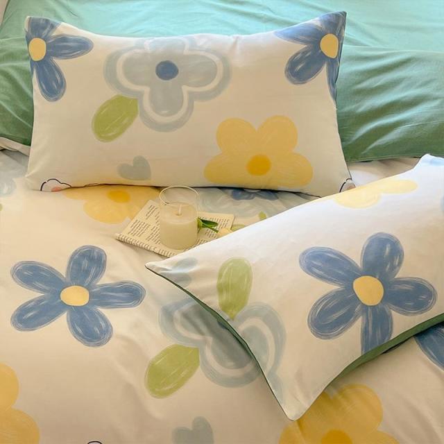 12591005.卡通风枕套枕头套单人宿舍床上用品家用床上用品四季通用