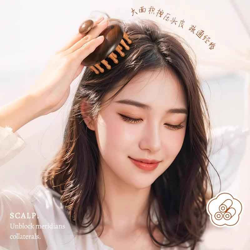 12590723.檀木按摩小工具 圆盘按摩梳头部头皮经络梳毛囊按摩小工具