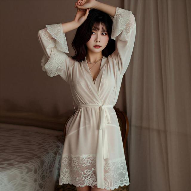 13430443.情趣内衣性感连体衣女纯欲蕾丝诱惑睡衣免脱制服套装