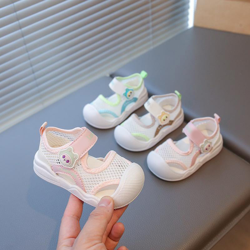 13424396.卡通婴幼儿学步鞋女宝宝夏季婴儿鞋子软底机能学步鞋