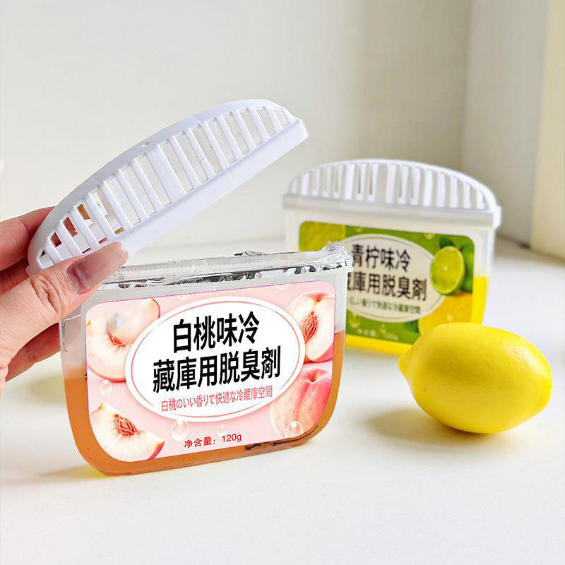 13422548.【5件装】冰箱除味剂活性炭清洁除臭果香清新去除异味家用专用除味留香盒剂