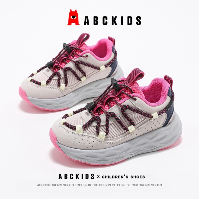 11949625.ABC kids女童运动鞋儿童网面透气男童休闲鞋子