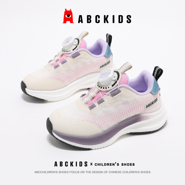 13012339.ABCkids女童运动鞋软底儿童跑步鞋小女孩体训鞋