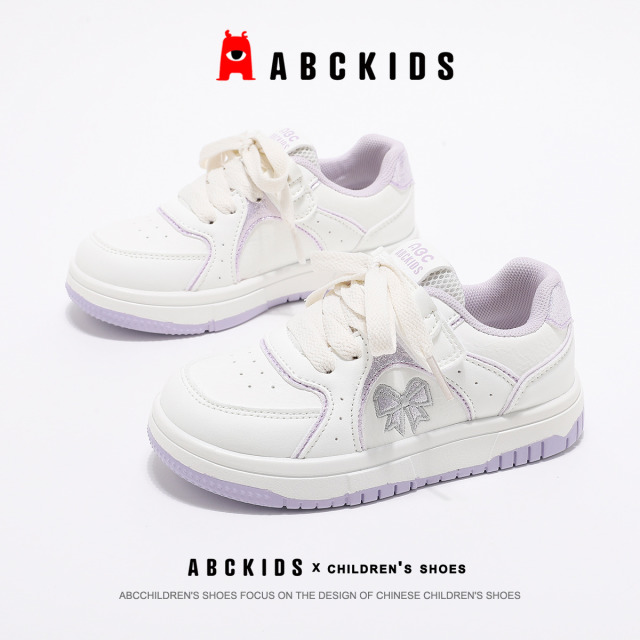 13012378.ABCkids童鞋小白鞋女休闲运动鞋超轻百搭板鞋