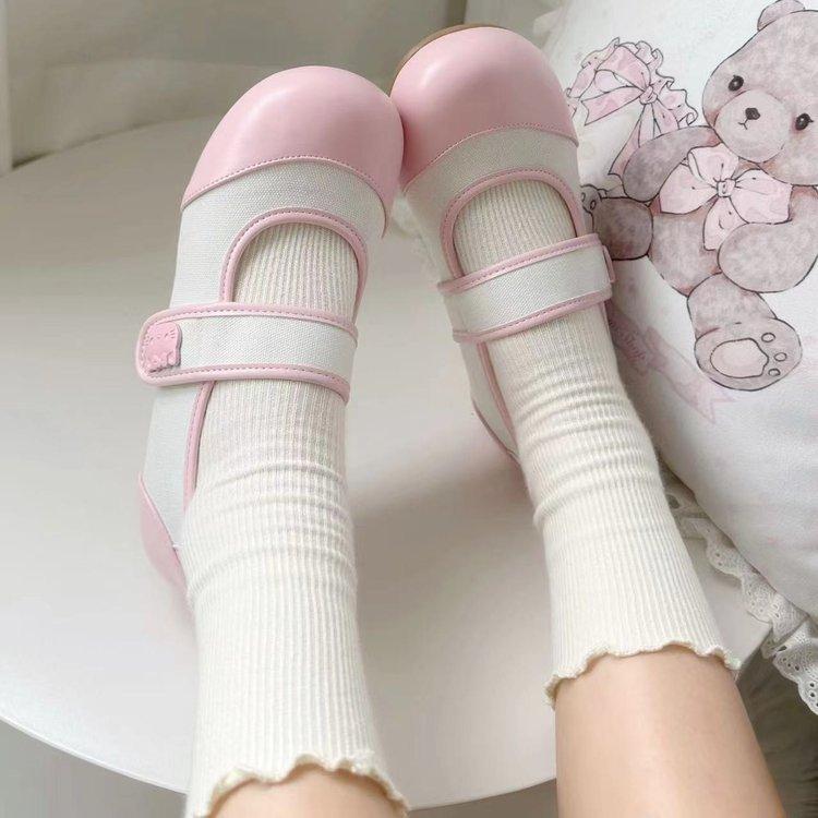12179004.鞋玛丽珍女鞋可爱日系圆头平底单鞋高颜值舒适