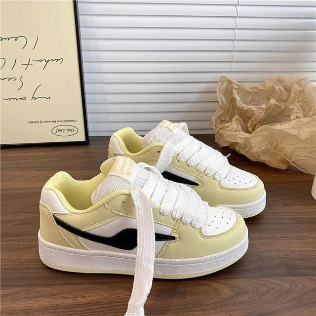 12180219.厚底小众面包鞋女潮春季时尚百搭运动休闲板鞋