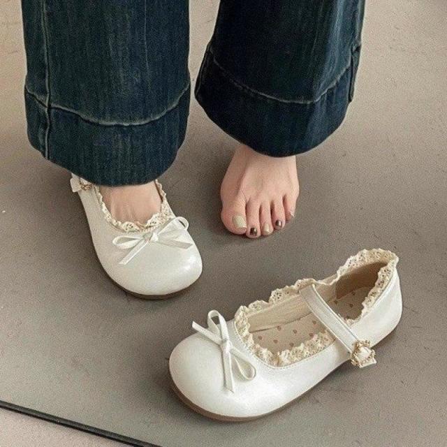 12604857.少女心蝴蝶结玛丽珍单鞋 女小花蕾求季配裙单鞋