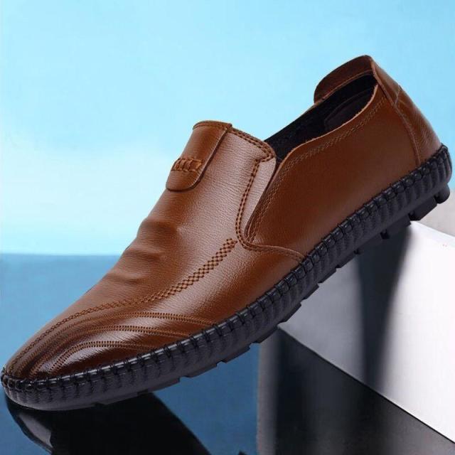12604328.皮鞋男士皮鞋男shoes men一脚蹬春季鞋子男
