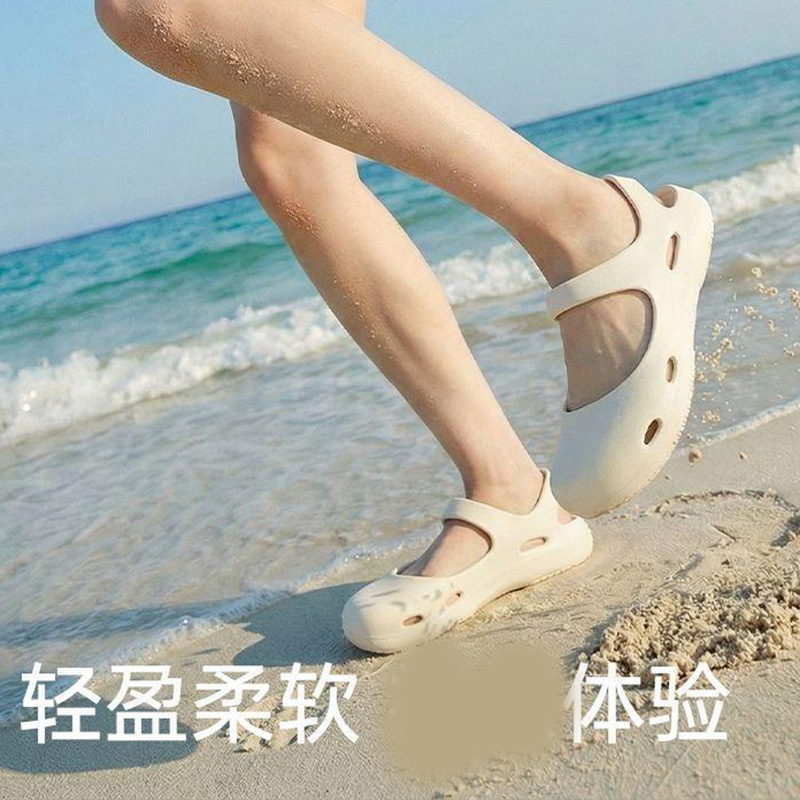 13418036.沙滩凉鞋女夏季运动凉鞋洞洞户外防滑轻便足弓支撑溯溪涉水凉鞋