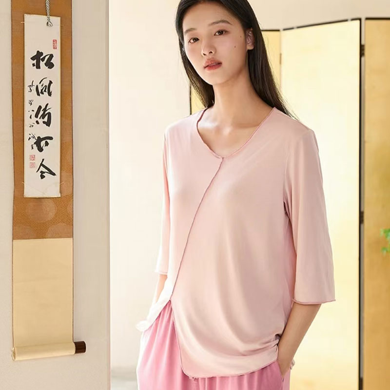 13238826.【凉凉家居服套装】凯特温斯顿中式设计款家居服套装