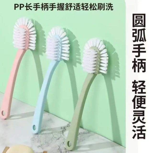 12489888.鞋刷子家用耐用多功能五面洗鞋刷宿舍不伤鞋刷子长柄鞋刷子硬毛